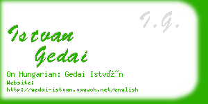 istvan gedai business card